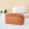 Handheld pillow makeup bag, PU pillow bag, travel storage bag, large capacity toiletries bag for women 