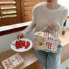 Fresh and Cute Makeup Bag, Countryside Style Cotton Fabric, Large Capacity Portable Storage Bag, Washing and Organizing Bag for Women 