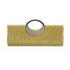 New hardware bracelet with rhinestone pleats, fashionable and classic women's bag, banquet bag, evening dress bag 