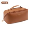 Makeup bag for women with large capacity, portable travel cosmetics, and toiletries 