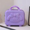 Bear Carrying Case Cartoon Luggage for Women Portable Climbing Case with Hand Gift Box for Children Storage Makeup Box 14 inches 