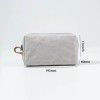 Water washed kraft paper makeup bag, portable portable portable storage bag, men and women's business trip waterproof toiletries bag 