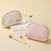 Half round cake makeup bag, cosmetic storage bag, travel makeup bag, mini handheld makeup bag 