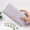 Women's Long Wallet Fashion Buckle PU Small Qing Beginner's Foreskin Clip Bag 
