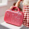 Cute cartoon cat makeup box, 14 inch cartoon carry on box, small luggage box, travel carry on suitcase 