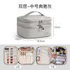 Makeup bag for women, new portable and large capacity cosmetic storage bag, box feeling waterproof, travel toiletries bag 