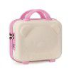 Bear Carrying Case Cartoon Luggage for Women Portable Climbing Case with Hand Gift Box for Children Storage Makeup Box 14 inches 