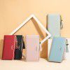Women's Wallet Long Cross Pattern Tassel Zipper Zero Wallet 
